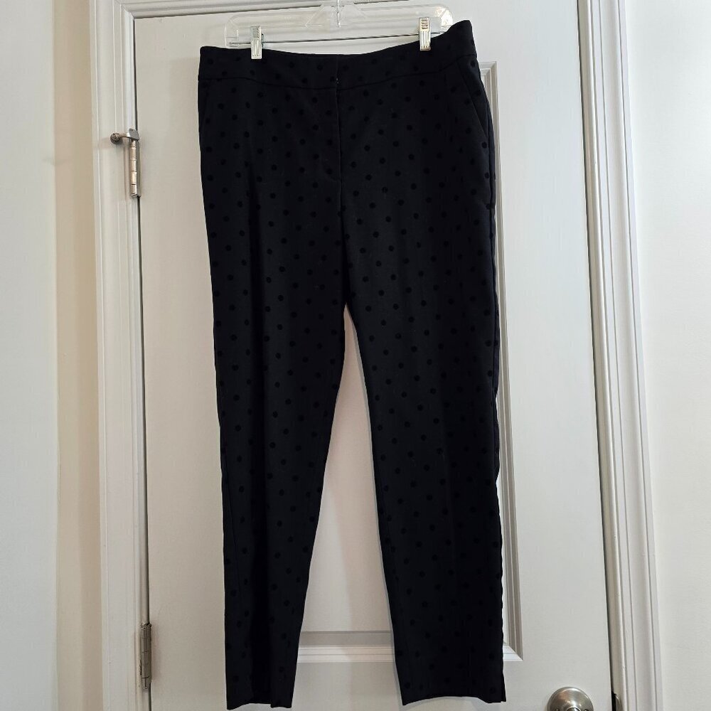 Talbots Hampshire Ankle Pants - Black Polka Dot - Picture 3 of 8